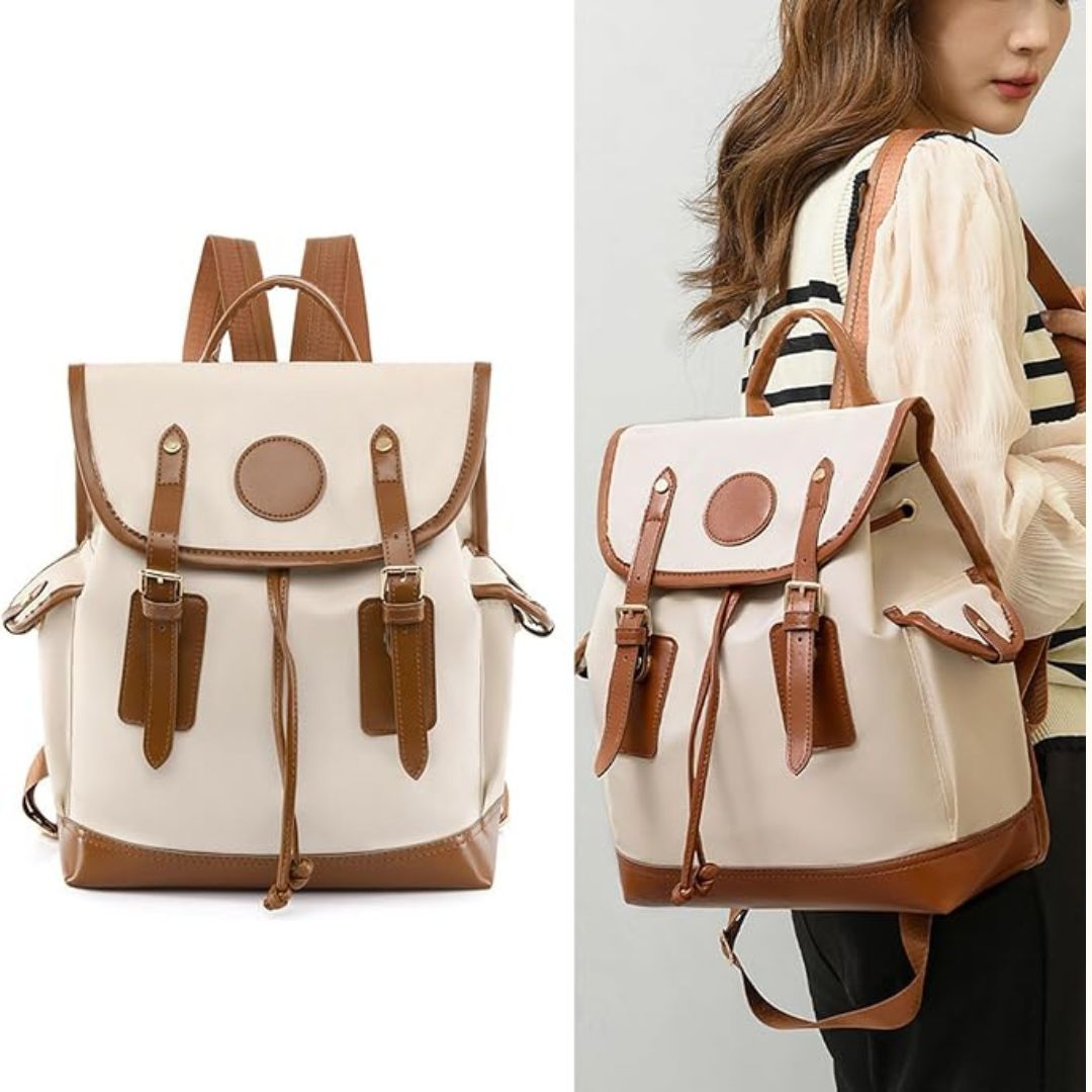 MOCHILA CON SOLAPA Y BOLSILLO ANTIRROBO